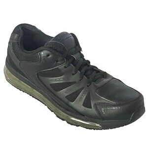 TredSafe O2 Air Oil Slip Resistant Work Sneakers Leather Black 13 Men Shoes